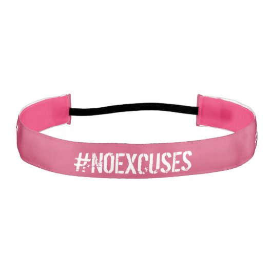 #NOEXCUSESやる気を起こさせるフィットネスなし アスレチックヘッドバンド (正面)