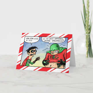 Nog Man Lactose不耐性クリスマス シーズンカード