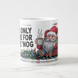 "Nog Only Santa" ジャンボコーヒーマグカップ