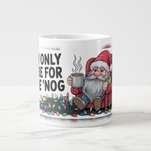 "Nog Only Santa" ジャンボコーヒーマグカップ (正面)