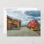 NOHAB地獄の鉄道駅のディーゼル機関車 ポストカード (正面/裏面)