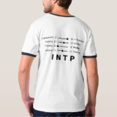 noheart、私は有しません感覚(背部INTP)を Tシャツ (裏面)