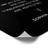 NOIRオープンバー結婚のサイン ポスター (角)