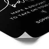 NOIRフラワーバー、ブーケサインを作る ポスター (角)