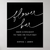 NOIRフラワーバー、ブーケサインを作る ポスター (正面)