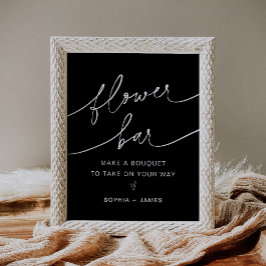 NOIRフラワーバー、ブーケサインを作る ポスター