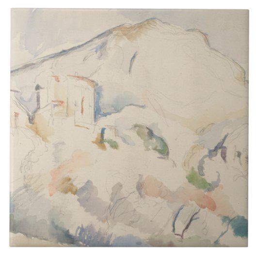 Noirポールのセザンヌ館およびMont Sainte-Victoire タイル (正面)