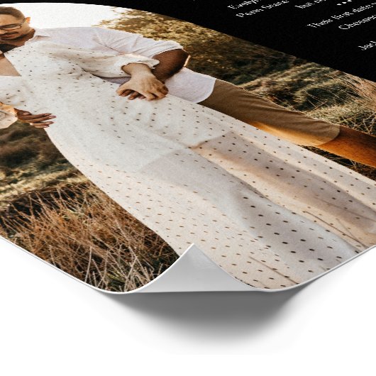 NOIRミニマリストテーブル番号(おもしろいファクト8x10) ポスター (角)