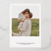 NOIRミニマリスト私たちは結婚のフォイル招待状 箔招待状 (裏面)