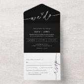 NOIRミニマ結婚リストの全招待状 オールインワン招待状 (内側)