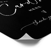 NOIRレシピカードサインブラック – 離れお使いのレシピ ポスター (角)