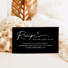 NOIRレシピ挿入カードブライダルシャワー 名刺