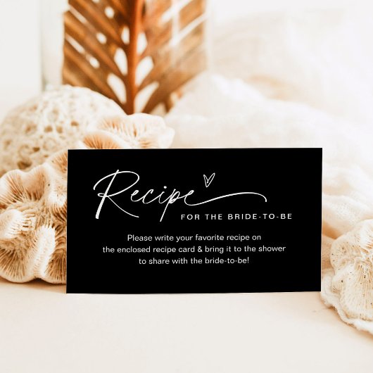 NOIRレシピ挿入カードブライダルシャワー 名刺