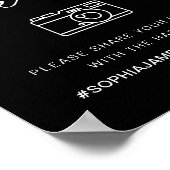 NOIR愛のハッシュタグ結婚のサインを捉える ポスター (角)