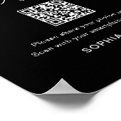 NOIR シェアザラブ ウェディングフォト QRコード ポスター (角)