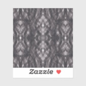 Noir Black Abstract Watercolor Art  シール (シート)