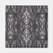 Noir Black Abstract Watercolor Art  マグネット (正面)