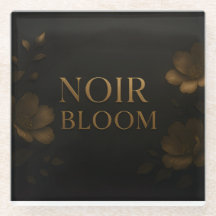 Noir Bloom アファメーション時計 | エレガントなブラックマインド