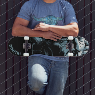 Noir cold war era spy art スケートボード