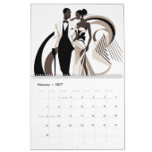NOIR ELEGANCE 2026 Calendar カレンダー (2月 2027)