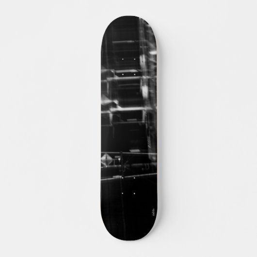 noir et blanc photo abstraite スケートボード (正面)
