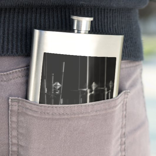 noir et blanc photo abstraite フラスク (インサイチュ)