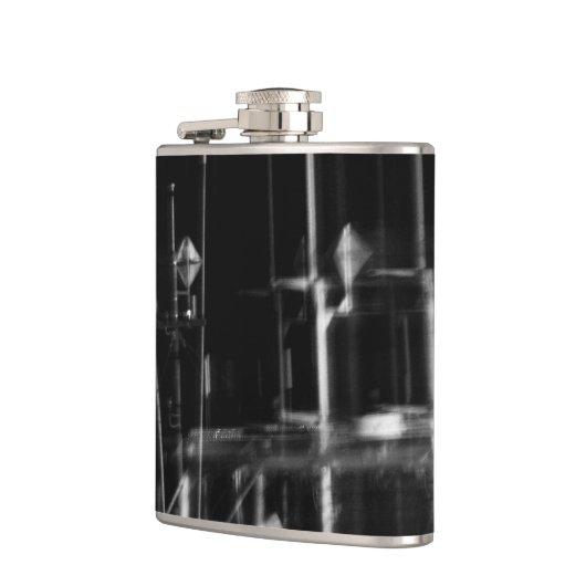 noir et blanc photo abstraite フラスク (左)