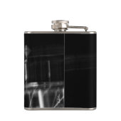 noir et blanc photo abstraite フラスク (裏面)