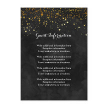 Noir et Faux Or Glitter