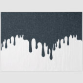 Noir Ink Drip Tissue Paper – Customizable 薄葉紙 (正面)
