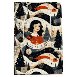 Noir Noël ミディアムペーパーバッグ