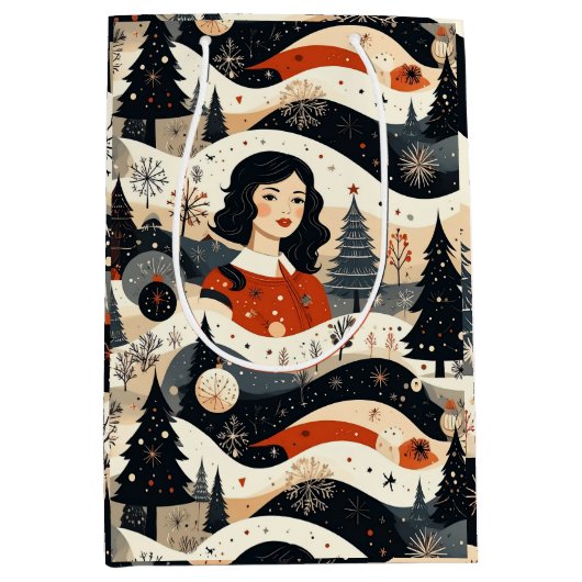 Noir Noël ミディアムペーパーバッグ (正面)