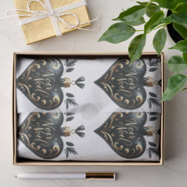 Noir Noel Heart Shaped Ornament Gift Tissue Paper 薄葉紙