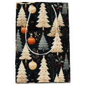 Noir Noël tree ミディアムペーパーバッグ (正面)