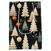 Noir Noël tree ミディアムペーパーバッグ (裏面)