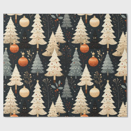 Noir Noël tree ラッピングペーパー