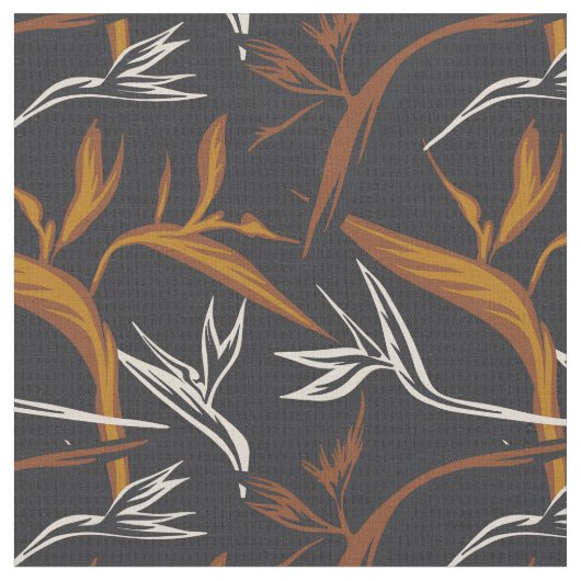 Noir palm leaf muted desert  ファブリック (クローズアップ)