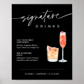 NOIR Signature Drinks結婚's Sign Black 8x10 ポスター (正面)