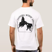 Noir TシャツのカバルネワインCHA基本的なBlancのロゴ Tシャツ (裏面)