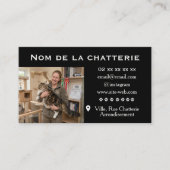 Noire Personnalisée Chatterie de Maine Coon 名刺 (正面)