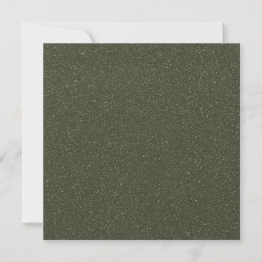 Noise Texture Moss-Green Flat Note Card (カスタム) ノートカード (正面)