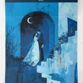 noite da lua，プロムナイト 三つ折り招待状 (内部中)