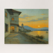 noite em vila serena - night in vila serena  ジグソーパズル (横)