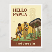 Noken Papua Indonesia Travel ポストカード (正面)