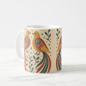 Nokshi Katha : Bird (Pakhi) コーヒーマグカップ (正面左)