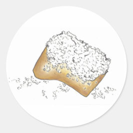 NOLAニューオーリンズルイジアナ糖質ベイグネットペストリー ラウンドシール