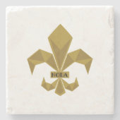 NOLAファン任意の機会ギフトフルーア – デリスのキャンバス ストーンコースター (正面)