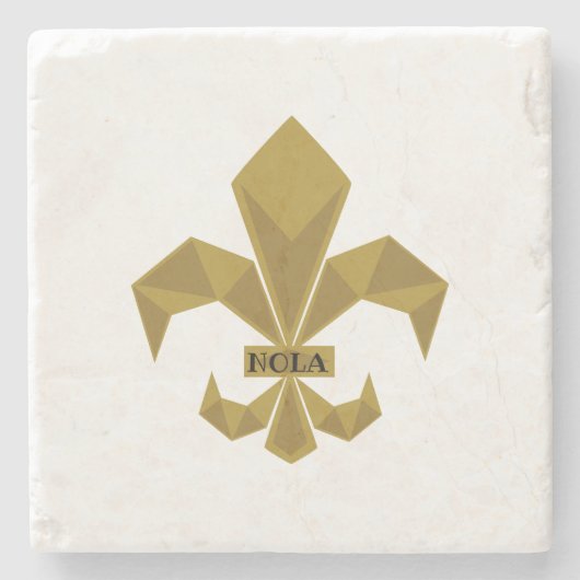 NOLAファン任意の機会ギフトフルーア – デリスのキャンバス ストーンコースター (正面)