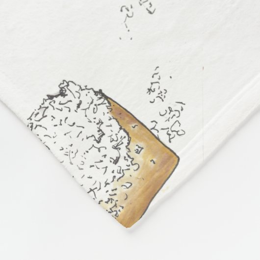 NOLAルイジアナニューオーリンズベイグネットペストリーグルメ フリースブランケット (角)