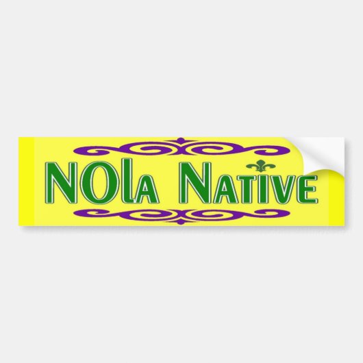 NOLa先住民 バンパーステッカー (正面)